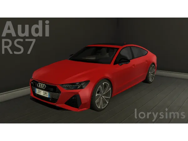 Mix 2020 Audi RS7 Sportback by LorySims - The Sims 4 Custom Content