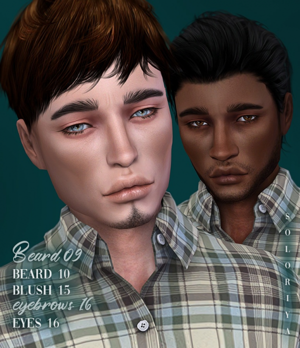Alpha Beard 09 10 blush 15 eyebrows 16 eyes 16 Sims 4 by simsfinds - The Sims 4 Custom Content