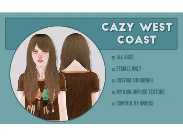 Cazy hairs - The Sims 3 Custom Content