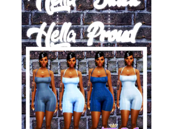 Alpha Billie Jean Romper by Passionate Sims - The Sims 4 Custom Content