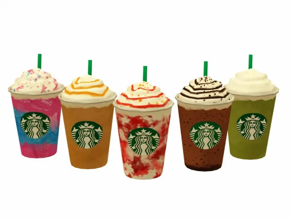 Maxis Match Starbucks Frappuccino by rrtt - The Sims 4 Custom Content