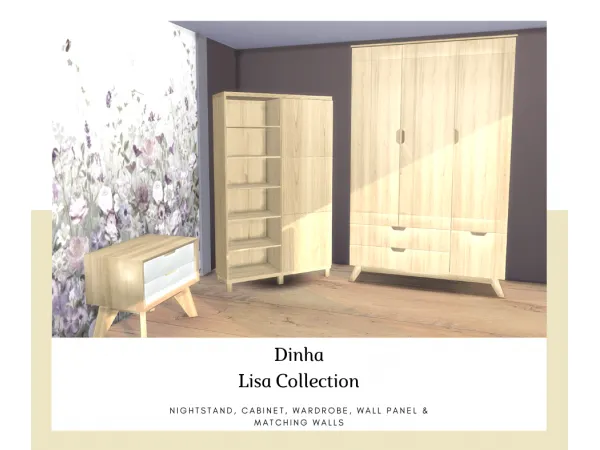 Alpha Lisa Wall Panel - The Sims 4 Custom Content