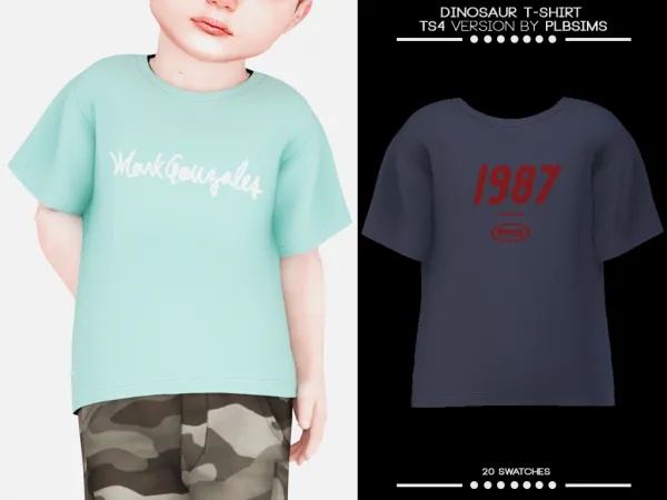 Alpha Dinosaur T Shirt - The Sims 4 Custom Content