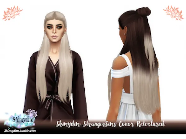 Alpha S4 StrangerSims Conor Ombre Naturals Unnaturals - The Sims 4 Custom Content