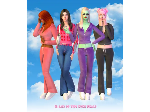 ridgeport's juicy tracksuit 4t2 by simsfinds - The Sims 2 Custom Content