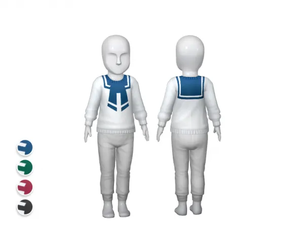 Maxis Match Sailor Jumper by Tillie - The Sims 4 Custom Content