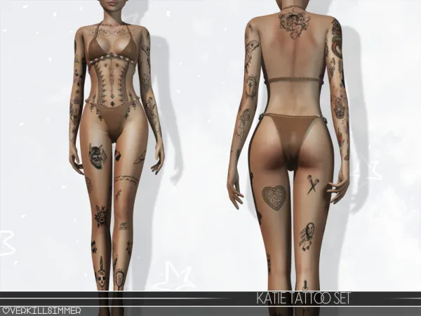 Mix Katie Tattoo Set - The Sims 4 Custom Content