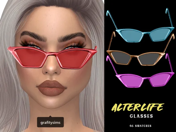 Alpha Alterlife Glasses - The Sims 4 Custom Content