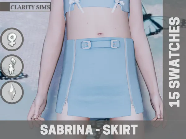 Alpha Sabrina Skirt by Clarity Sims - The Sims 4 Custom Content