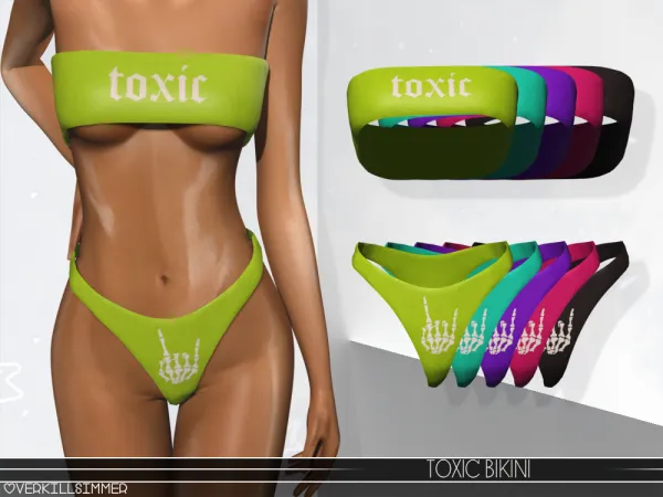 Alpha Toxic Bikini - The Sims 4 Custom Content