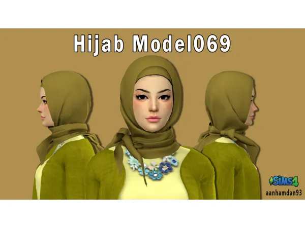 Alpha Hijab Model 069 - The Sims 4 Custom Content