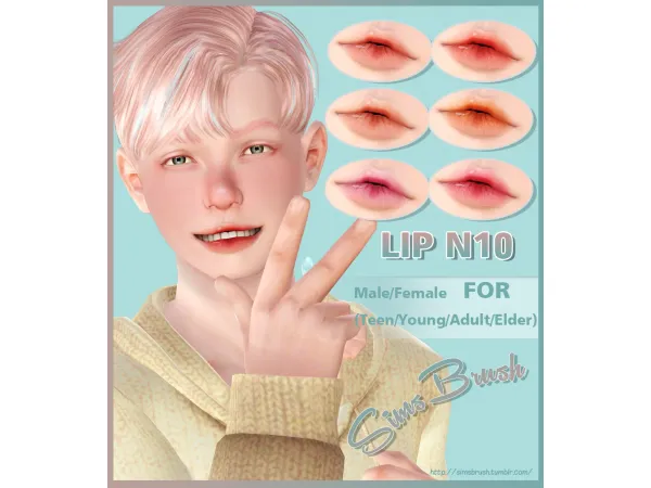 [SimsBrush] Lip N10 - The Sims 3 Custom Content