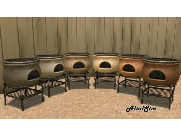 Maxis Match AlialSim Grill - The Sims 4 Custom Content