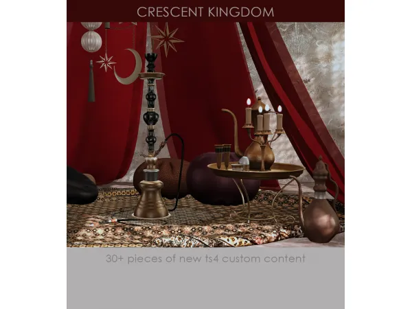 Alpha [KHD] Crescent Kingdom Set update - The Sims 4 Custom Content