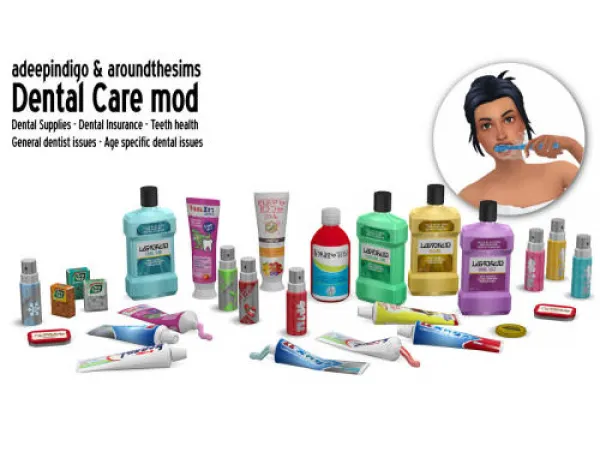 Maxis Match Dental Care set - The Sims 4 Custom Content