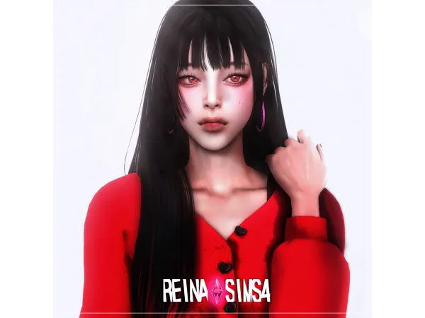 Alpha Vanilla latte hair by Reina Sims4 - The Sims 4 Custom Content