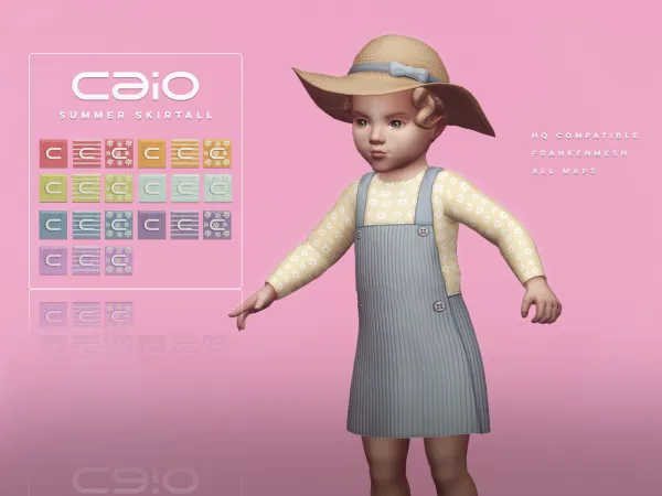 Maxis Match Summer Skirtall - The Sims 4 Custom Content