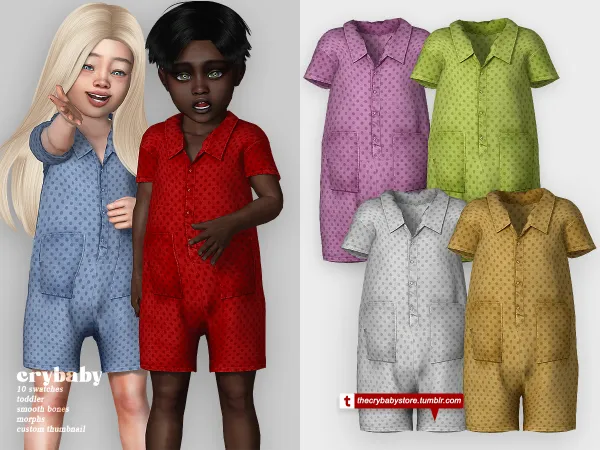 Alpha crybaby bulo jumpsuit toddler - The Sims 4 Custom Content