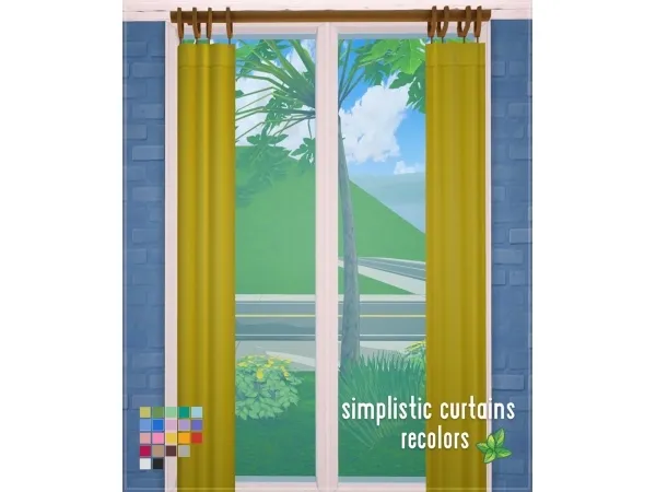 The Simplistic Curtains - The Sims 2 Custom Content