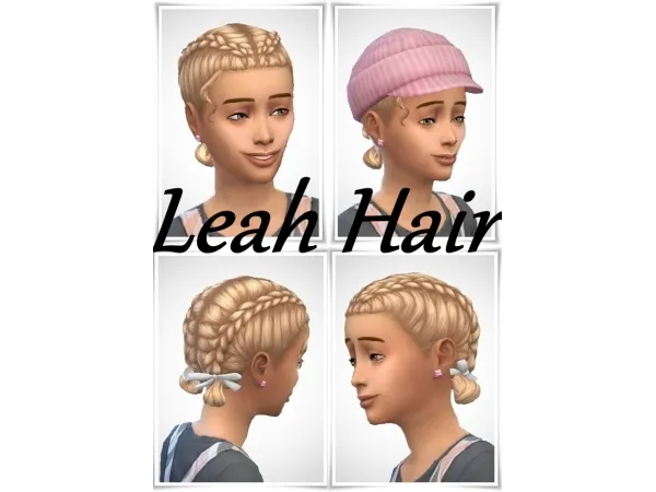 Maxis Match Leah Kids Hair - The Sims 4 Custom Content
