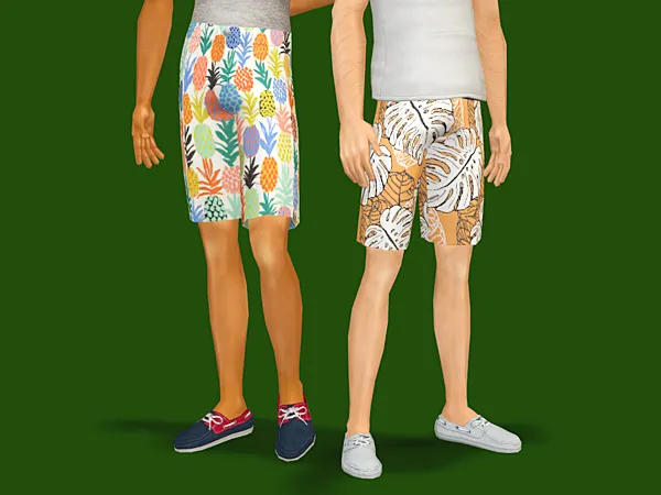 Chinco Shorts with Vans - The Sims 2 Custom Content