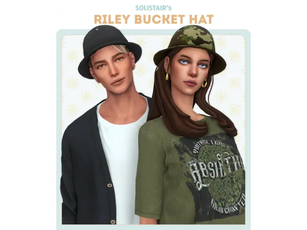 Maxis Match [Soli] Riley Bucket Hat - The Sims 4 Custom Content