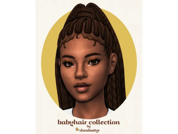 Maxis Match babyhair collection by sheabuttyr - The Sims 4 Custom Content