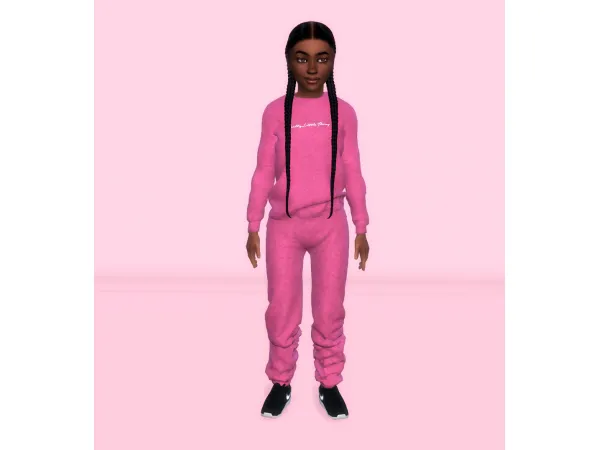 Alpha Pretty Little Thing Jogger Set (Child) PLT SimmerKate by simmerkatex - The Sims 4 Custom Content