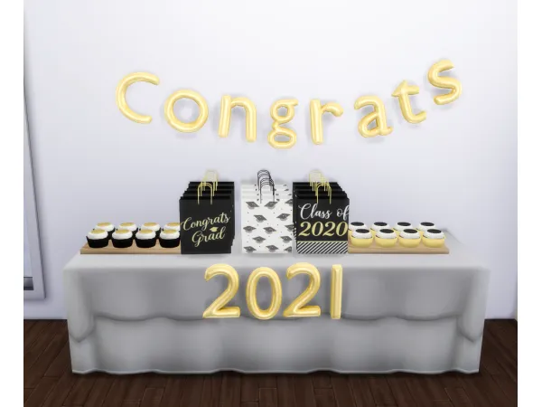 Maxis Match Graduation Party Stuff by simmerkatex - The Sims 4 Custom Content