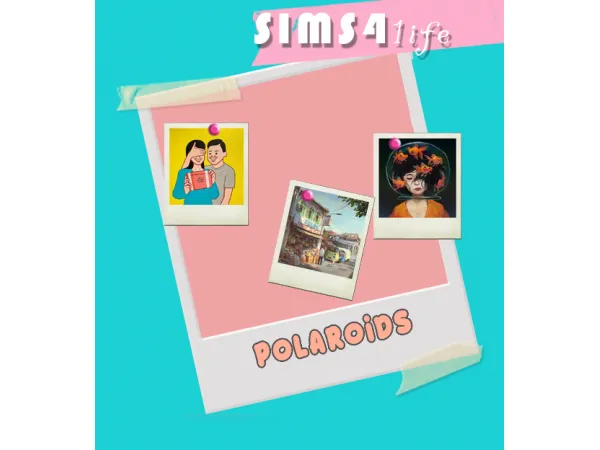 Mix sims41ife polaroids - The Sims 4 Custom Content