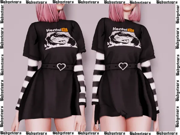 Alpha Egirl Outfit - The Sims 4 Custom Content