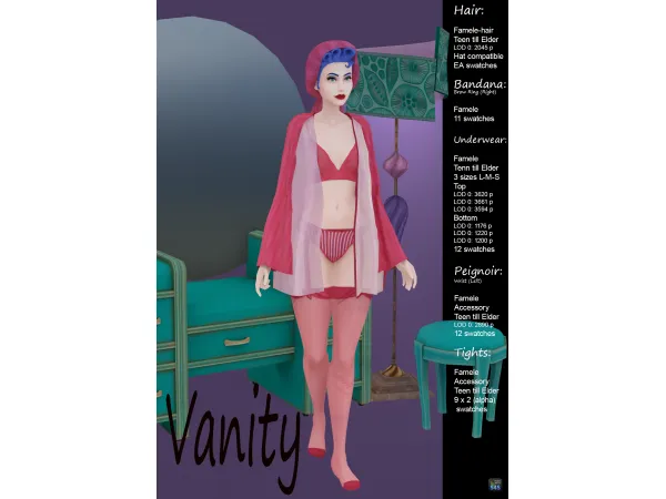 Maxis Match Dress from head to toe for a moment of VANITY by Guala - The Sims 4 Custom Content