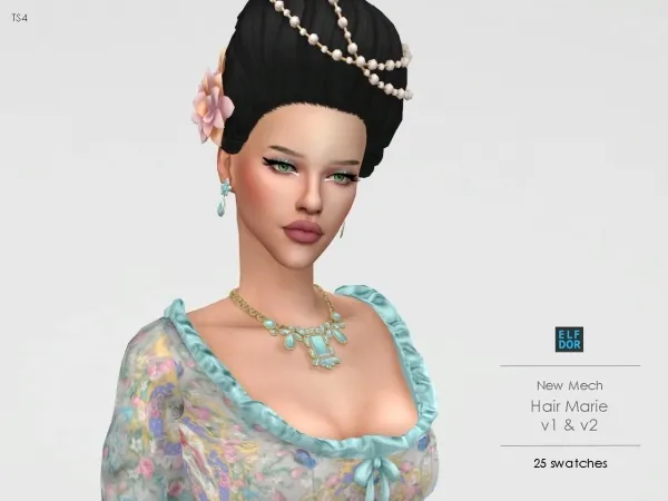 Maxis Match Hair Marie - The Sims 4 Custom Content