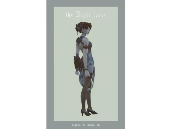 Alpha overwatch widowmaker blackLily fox by kaguya - The Sims 4 Custom Content