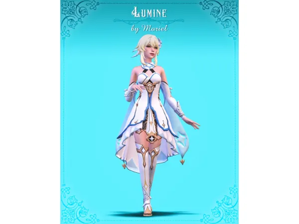 Alpha Lumine Genshin Impact - The Sims 4 Custom Content