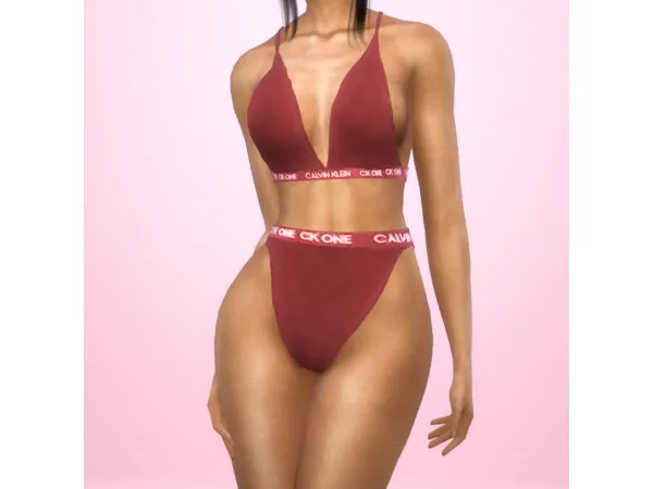 Maxis Match Calvin Klein Underwear Set - The Sims 4 Custom Content