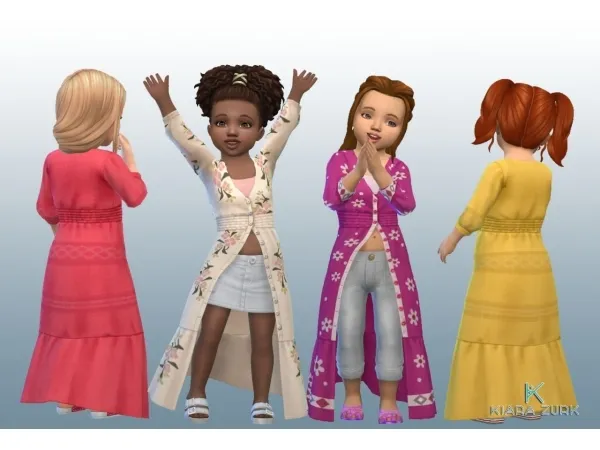 Maxis Match Top Dress Shirt for Toddlers - The Sims 4 Custom Content