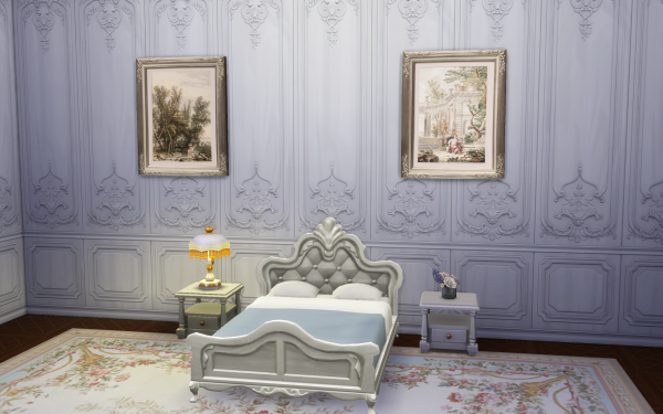 Maxis Match 12 Days of Christmas Day 9 Princess Bed Recolors by simsfinds - The Sims 4 Custom Content