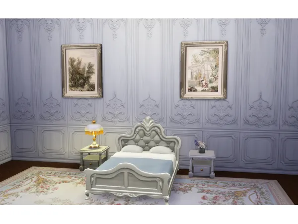 Maxis Match 12 Days of Christmas Day 9 Princess Bed Recolors by HouseofRoyalSims - The Sims 4 Custom Content