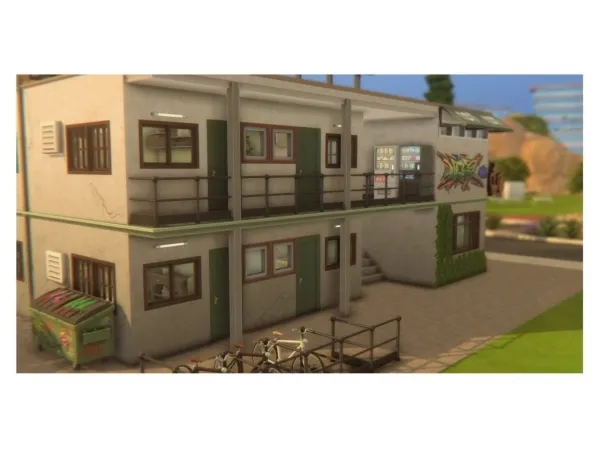 Maxis Match OLD MOTEL - The Sims 4 Custom Content