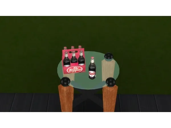 Alpha Dr Pepper Bottles - The Sims 4 Custom Content