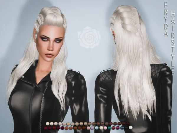 Alpha Fryda Hair BRsims - The Sims 4 Custom Content