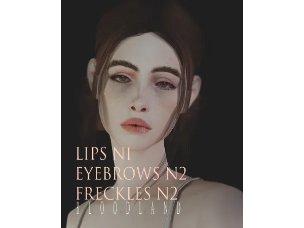 eyebrows, lips, freckles n3 by bloodland.p
