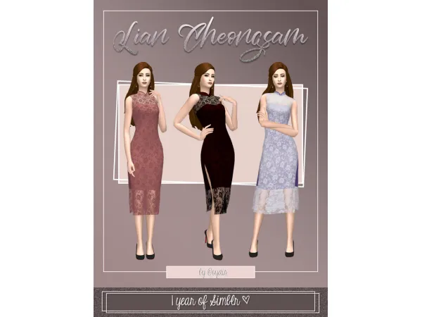Maxis Match [Oydis] Lian Cheongsam Dress - The Sims 4 Custom Content