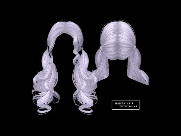 Alpha Mamba Hair - The Sims 4 Custom Content