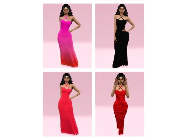 Alpha Crossover Dress by simmerkatex - The Sims 4 Custom Content
