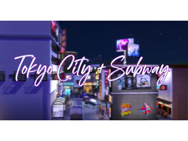 Alpha Tokyo CitySubway LOT (Patreon Early Access) - The Sims 4 Custom Content