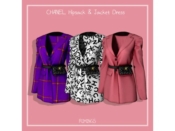 [RIMINGS] CHANEL Hipsack & Jacket Dress by RIMINGS