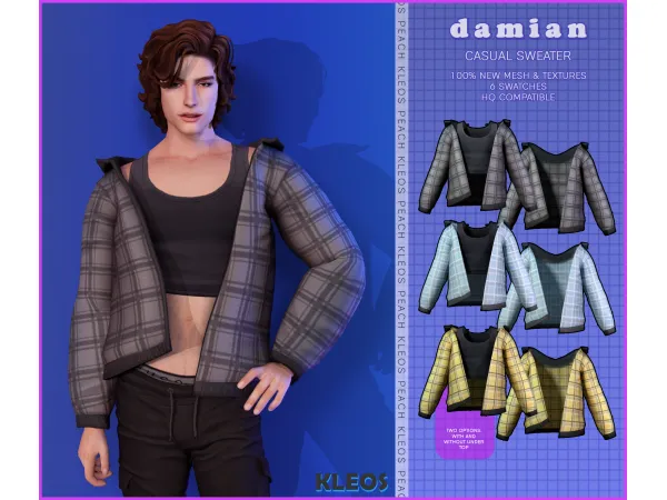PEACH REWARD | Damien Casual Sweater by Kleos Sims