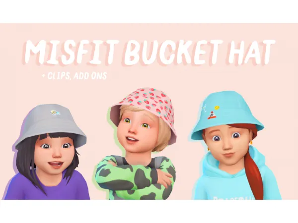 Maxis Match misfit bucket hat trillyke - The Sims 4 Custom Content
